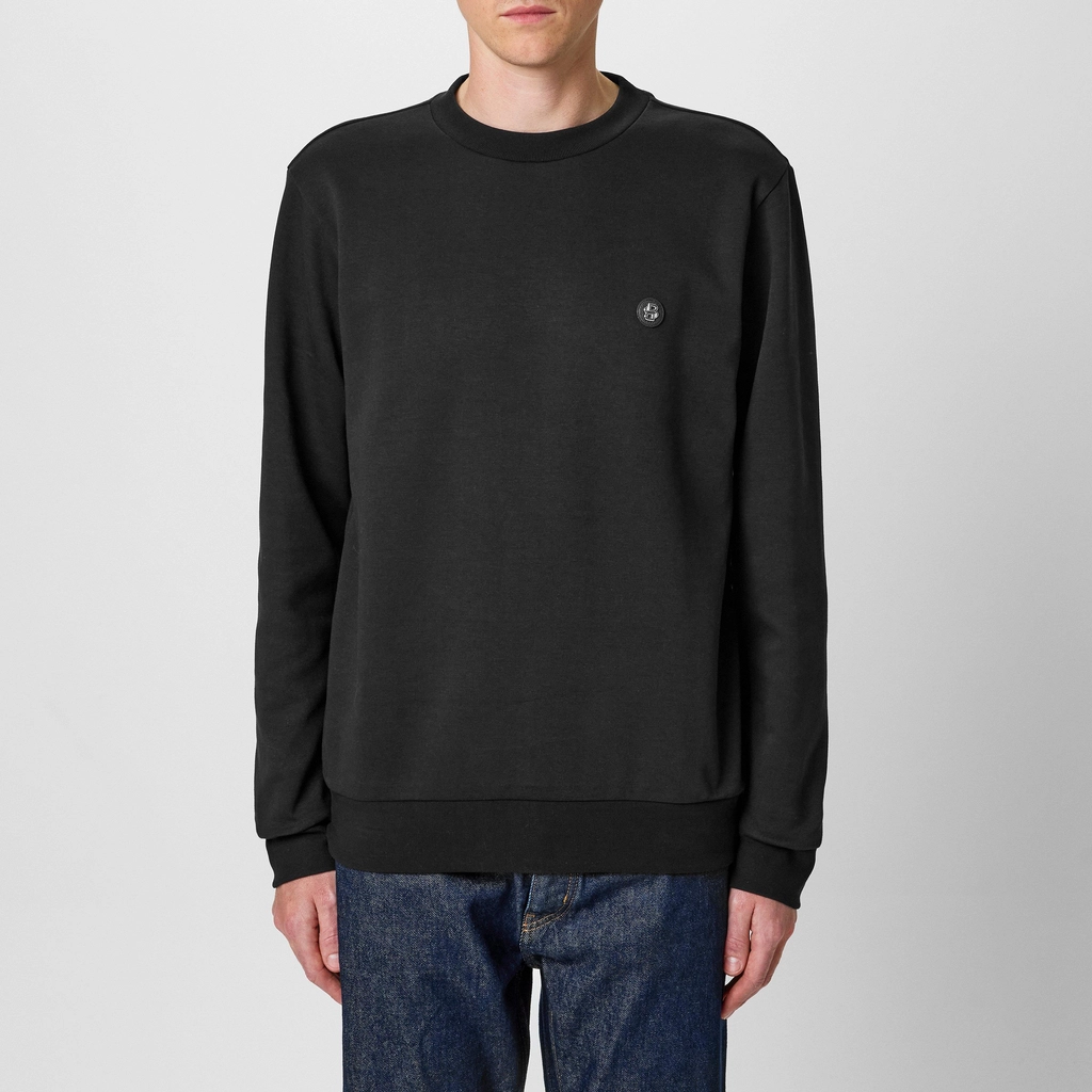 Hugo Boss Logo Patch Crewneck Sweater - Black 001